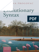 Evolutionary Syntax (2015)