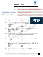 DPP 5 Kinematics ProjectileMotion