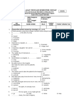 Soal PTS Genap Bahasa Inggris Kelas 6 2022-2023