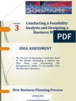 Lecture 3 Conducting A Feasibility Analysis and Designing A Business