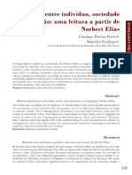 RELAÇÃO ENTRE INDIVÍDUO, SOCIEDADE E EDUCAÇÃO - UMA LEITURA A PARTIR DE NORBERT ELIAS - Pereira Peres - Revista Contemporânea de Educação