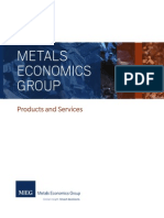 Metals Economics Group Database and Services Catalogue