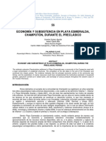 Economía y Subsistencia en Playa Esmeralda, Champotón, Durante El Preclásico