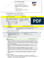 Sesión Los Alimentos y Su Clasificacion