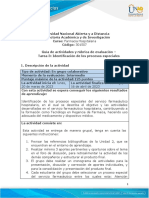 Guía de Actividades y Rúbrica de Evaluación - Unidad 2 - Tarea 3 - Identificación de Los Procesos Especiales