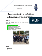 Acercamiento A Las Prácticas Educativas en Primarias Urbanas y Rurales