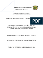 Memoria Descriptiva Ciudad Sabinas Hidalgo 2023