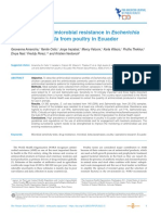 High Levels of Antimicrobial Resistance in Escherichia: Coli and Salmonella From Poultry in Ecuador