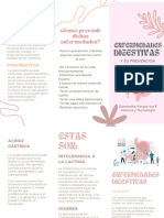 Flyer Folleto Triptico Plantas Vivero Divertido Moderno Orgánico Verde