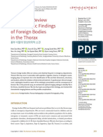 A Pictorial Review of Radiologic Findings of Foreign Bodies in The Thorax