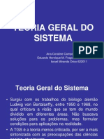 G7 - Teoria Do Sistema - Sistema Aberto