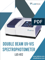 Double Beam UV Vis Spectrophotometer LUS B12