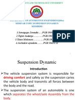 Suspension Dynamics