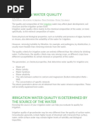 Irrigation Water Quality Criteria