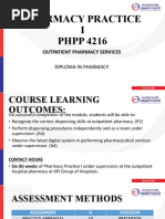 Pharmacy Practice I Briefing