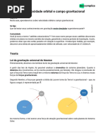 Turmadefevereiro Física1 Gravitação - Velocidade Orbital e Campo Gravitacional 18-05-2023