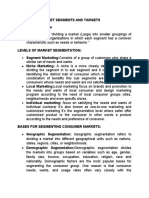 Chapter 8 IDENTIFYING MARKET SEGMENTS AND TARGET