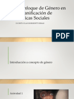 El Enfoque de Género en La Planificación de Políticas Sociales