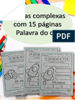 Silabas Complexas 15 Atividades