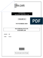 Maths P1 QP GR11 Nov 2020 Eng D