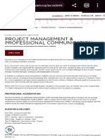 Project Management and Professional Communication Details