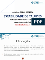 Aula 13 - Estabilidade de Taludes