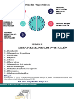 UNIDAD III. Estructura Del Perfil de Investigación