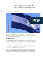 Corte Internacional de Justica Reduce Indemnización de Nicaragua A Costa Rica Por Los Daños de Edén Pastora