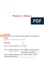 Aplicaciones de Derivadas