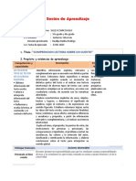 Sesión de Aprendizaje Comprencion de Textos en Quechua