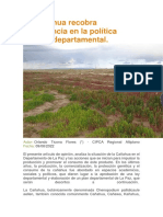 La Cañahua Recobra Importancia en La Política Pública Departamental