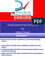 Handout Errors Lesson