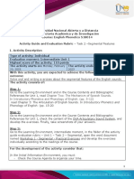 Activities Guide and Evaluation Rubric - Unit 1 - Task 2 - Segmental Features