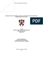 Baseline Study Towards A School Counseling Program For Brightwoods School