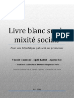 Livre Blanc Sur La Mixité Sociale