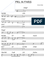 APRIL IN PARIS Lead Sheet