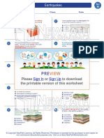 Worksheet Science Grade 8 Earthquakes 2035 0