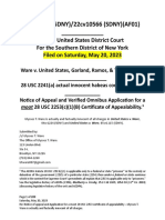 AF (01) - Notice of Appeals and Application For 2253 Certificate of Appealability