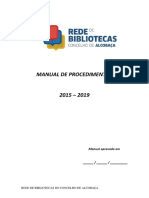 Manual de Procedimentos Bibliotecas Escolares-Janeiro de 2016