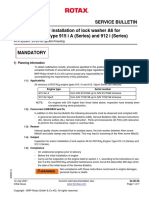 Service Bulletin Inspection And/or Installation of Lock Washer A6 For Rotax Engine Type 915 I A (Series) and 912 I (Series)