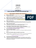 SR Inter IPE Question Bank Chapter-XII (DUAL NATURE OF RADIATION AND MATTER)