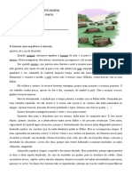 Avaliação de Língua Portuguesa 7º Ano 3º Trimestre