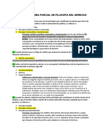 Segunda Prueba Parcial de Filosofia Del Derecho