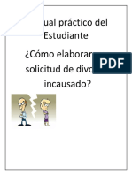 Manual de Cómo Elaborar Una Solicitud de Divorcio