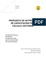 Plan de Capacitación para Calculo Vectorial