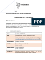 DE: Directorio Nacional A: Uniones, Grupos Juveniles, Distritos y Zonas Del País