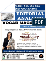 Weekly Editorial Vocabulary Magazine by Nimisha Mam 15th To 20th