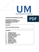 Vacunación en Menores de 2 Años. Trabajo Final