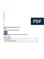 Electromechanical Elementary Relays - Test and Measurement Procedures