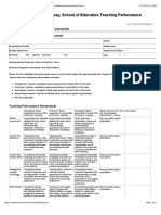 Teaching Performance Sample